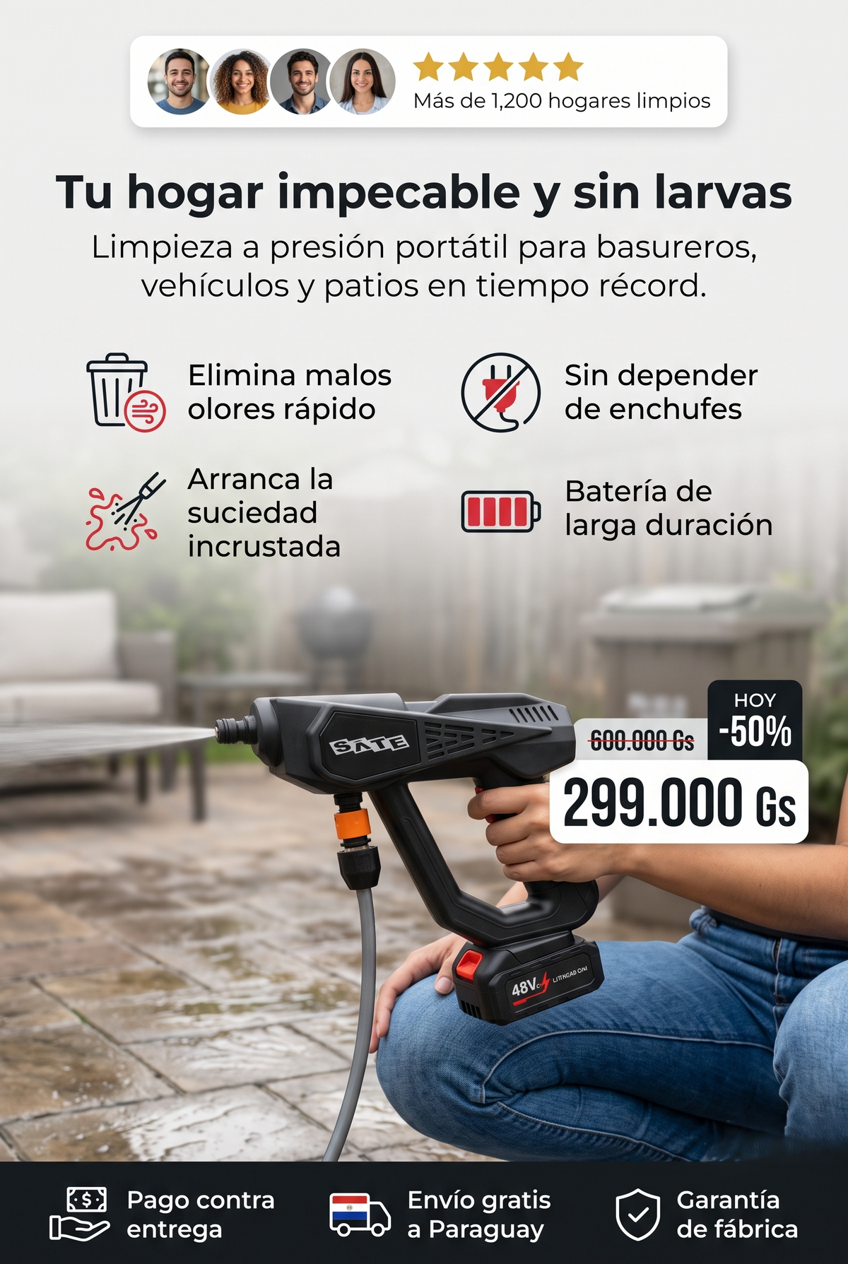 Hidrolavadora Portátil Sate A-ML8107